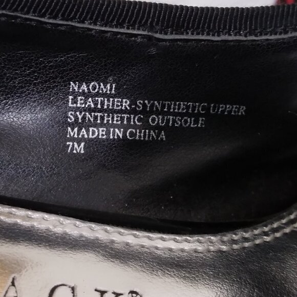 WHBM | NAOMI Red Black Leopard Print Calf Hair Heels | Size 7 - Picture 7 of 11